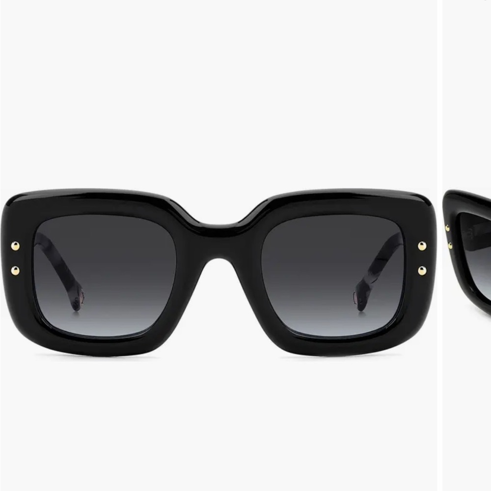 Carolina Herrera Black Square Sunglasses